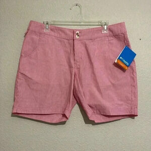 Columbia PFG Omni Shade Super Bonehead Red & White Fishing Shorts